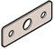 Hörmann Distanzblech Scharnier, 60 × 20 × 1,5mm für Sektionaltor