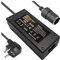 BYGD Adaptateur 12v 220v 10A 120W, Adaptateur 220v 12v Allume Cigare Convertisseur Prise Allume-Cigare de Voiture Adaptateur d'alimentation Adaptateur Allume Cigare vers Secteur