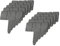 TERRE JARDIN - Bordures de Jardin, Imitation Pierre, Lot de 80 Bordurettes, Longueur Linéaire 20 m - Bordures de Gazon de 25 x 1 x 23 cm avec Pied - Délimiteur de Pelouse