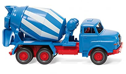 Wiking 068208 H0 MAN Betonmischer blau weiß Spur HO 1:87
