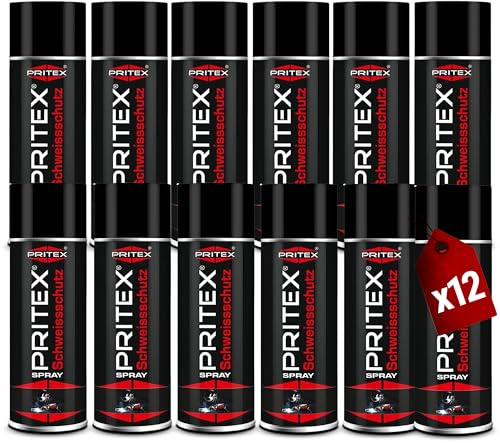 PRITEX Schweißschutzspray 12x 400ml, silikonfreies Schweiß-Trennspray