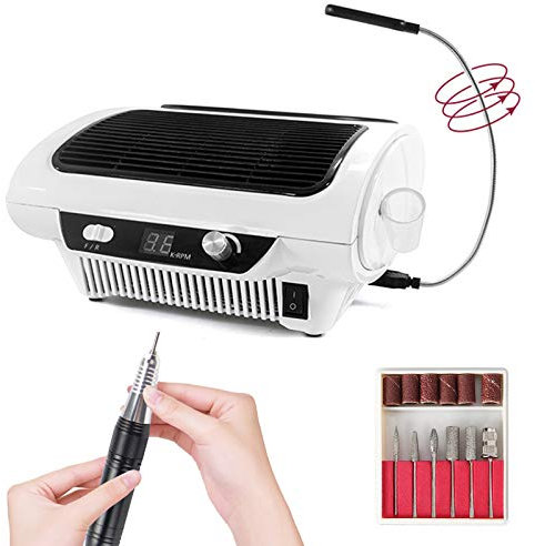 Ponceuse à ongles électrique professionnelle 24 W avec aspiration