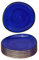 Kadum Keramik Teller 6-er Set | Essteller mit Farbglasur Ø 21 cm | Vorspeisenteller Speiseteller Frühstücksteller | 6 Kuchenteller | Salatteller Dessertteller (Blau)