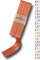 Sandras-Bastelladen Schrägband/Einfassband Satin gefalzt 2m x 20mm 693-Orange