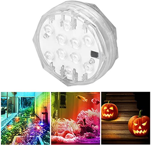 RGB-Unterwasserscheinwerfer mit Fernbedienung, LED-Tauchlicht, IP68, Wasserdicht, Dekoratives Licht für Aquarien, Teichlichter