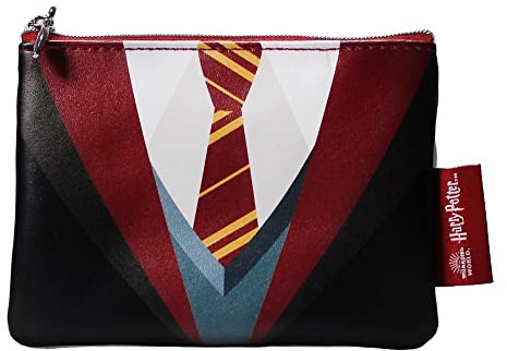 Harry Potter Porte-monnaie – Uniforme Gryffondor – Porte-monnaie – Joli porte-monnaie – Accessoires Harry Potter, Noir , 9X13cm, Pochette pour pièces de monnaie