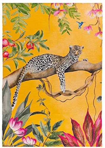 furn. Wylder Tropics Leopard Outdoor Rug – Animal Print Design (Ochre – 120 x 170cm)