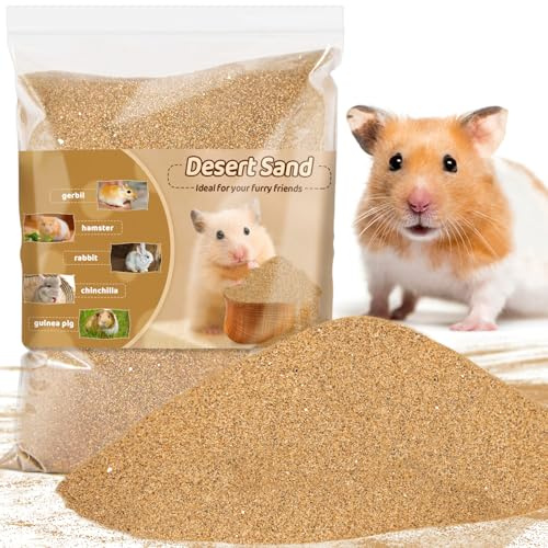 Sukh Sable du désert pour hamster 425,2 g – Bain de sable fin pour reptile, ermite, crabe, hamster, chinchilla, gerbille, tortue comme substrat de sable pour repti, hamster, fournitures de nettoyage