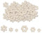DBALL 300 Stück Holzblumen Tischdeko Holz Streudeko Holz Streuteile Naturholzscheiben zum Basteln für DIY Handwerk Scrapbooking Weihnachtsbaum Anhänger Partydekoration