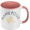 Mug de Couleur Qualité Premium Rose - Mamie Poule Famille Mignon Animal - Tasse avec anse et intérieur de couleur