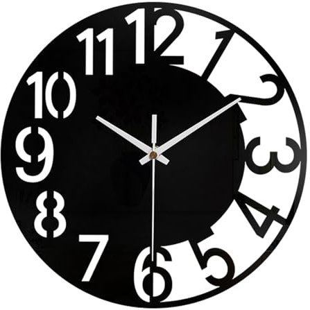 Colcolo Acryl-Wanduhr/Wanduhr/leise/einfache große Wanduhr, dekorative Uhr für Badezimmer, Hotel, Büro, Wohnzimmer