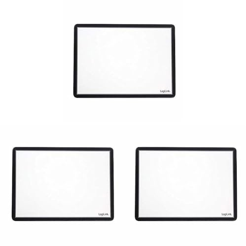 Logilink ID0134 Mauspad mit Foto oder Infoblatt Einschub 235mm x 190mm transparent (Packung mit 3)