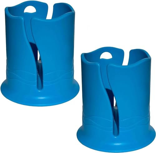 Moorovgi Paddle Board Drink Holder - 2PCS Kayak Drink Holder - Blue - Thermoplastic Rubber (TPR) - 8 cm Width - Perfect for Kayak, Fishing, Paddle Board & More