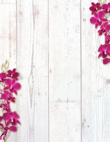 Great Papers! Eleganter Orchideen-Briefkopf für Einladungen, Ankündigungen und persönliche Nachrichten, druckerfreundlich, 21,6 x 27,9 cm, 50 Stück (2023070)