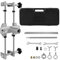 Langjiee 16PCS Door Jam Jig Kit Door Lock Mortise With 3PCS 18mm / 22mm / 25mm M10 Cutters Clamping Thickness 1.2in-2in For Lock Changing