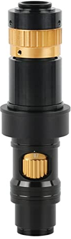 TYZK Accesorios para Microscopios 20 0X 400x Ampliación Ajustable Continuamente Variable Video Microscopio Cámara C Monte Zoom Lens Durabilidad Y Rendimiento Confiable (Color : 200X)