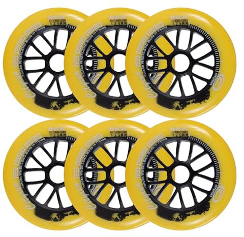 Generisch Inline Skate Rollen Inline Skate Räder 6/8er Pack 85A Indoor/Outdoor Rollschuh Räder mit Lagern Roller Blade Räder Skating Räder