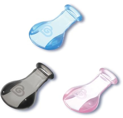 Landofgenie Schnuller Nipples für Erwachsene Vorteilspack 3 Silikon Sauger Transparent,100% PCTG & Silicone,BPA frei