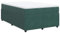 vidaXL Boxspringbett, Polsterbett Bett mit Matratze Matratzenauflage, Bettgestell mit Lattenrost, Doppelbett für Schlafzimmer, Dunkelgrün 120x190cm Samt