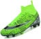VTASQ Men's Football Shoes High Top Spikes Professional Cleats Competitions Training Shoes Teenager Football Shoes Artificial Grass, green, 8.5 UK