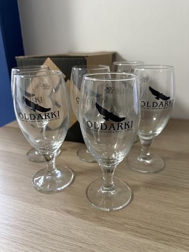 Juego de 6 vasos de cerveza oldarki vasca, 25 cl, color negro