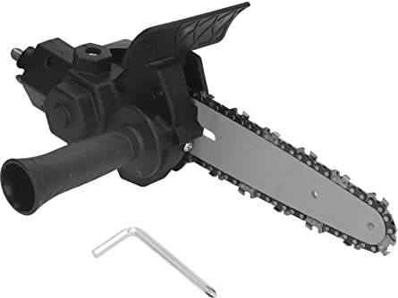 Culnflun Adaptador de Conversión de Sierra Adaptador de Motosierra de Taladro Eléctrico de Portátil Antideslizante Adaptador de Sierra DIY Para Carpintería (Para taladro eléctrico de 6 pulgadas)