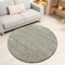 Miovani Hochflor Teppich Rund 80 cm Sand Braun - Besonders weicher Shaggy Teppich in vielen Farben & Größen für Dein gemütliches Zuhause - Teppich Wohnzimmer & Schlafzimmer