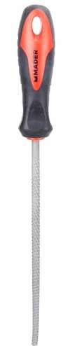 Escofina redonda - 200 mm, ideal para acabados precisos en metal y madera. Fabricada en acero al carbono, ofrece durabilidad y resistencia.*