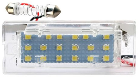 FetonAuto Kennzeichenleuchte Nummernschildbeleuchtung Weiß 6000K für B-M-W 2004-2009 E83 X3 For 2001-2006 E53 X5, 2 Stück,Transparente Farbe