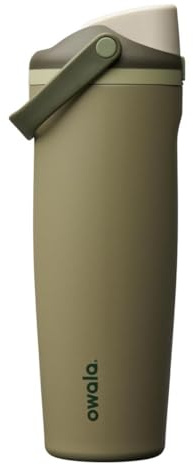 Owala FreeSip Sway Stainless Steel Water Bottle, 890ml, Off Road | Insulated Stainless Steel | Durable Grab-and-Go Bucket Handle | Leak-Proof Lid with Push-Button to Open