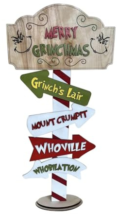Flaroey Christmas Wooden Decor Cute Christmas Standing Building Blocks Set Desktop Centerpiece Sign Holiday Tray Decoration