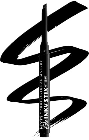 NYX Professional Makeup Wasserfester Cream Gel-Eyeliner, Bis zu 24 Stunden Halt, Epic Inky Stix, Farbe: Black Screen!