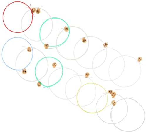Cordes de Lyre Harpe Accessoire Précis 15 Pièces, en Laiton | Harpe Celtique, Petite Harpe, Kit de Cordes de Lyre pour Adultes et Garçon et Filles, Léger et Souple Couleur Aléatoire