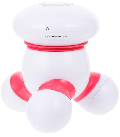 Generisch Handmassagegerät Elektrisch Dreibeinig Kompakt Rotes USB Massagegerät für Rücken Nacken und Schulter Körpermassagegerät mit Vibrationsfunktion Vielseitig für Meridian