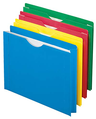 Pendaflex Color Reinforced File Jacket, 2-Inch Expanding Jacket, Letter Size, Assorted Colors, 8 Pack (12003EE)