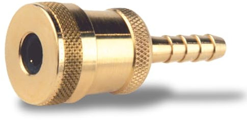 SKS GERMANY Unisex Messing-Ventilstecknippel Pumpen und CO2, Messingfarben, Einheitsgröße