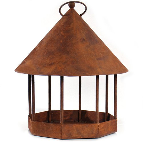 Dewoga Vogelhaus zum Hängen Edelrost Rost