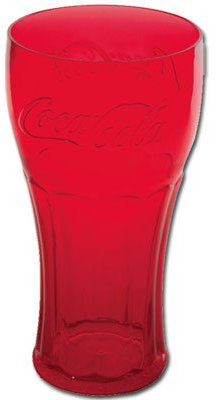 Coca-Cola Red Contour Plastic Tumbler 15 oz Single