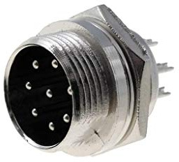 MIC338 Socket Microphone Male PIN: 8 for Panel mounting
