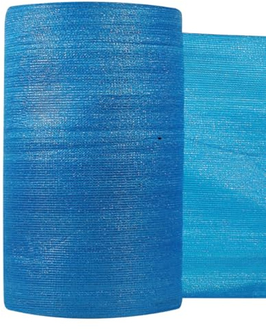 STI Rete Ombreggiante Ombra Telo Azzurro Frangisole Frangivista Recinzione H 400cm x50mt