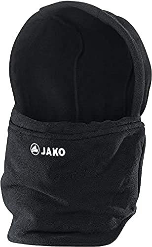 JAKO Neckwarmer mit Mütze schwarz, 01 Junior Herren