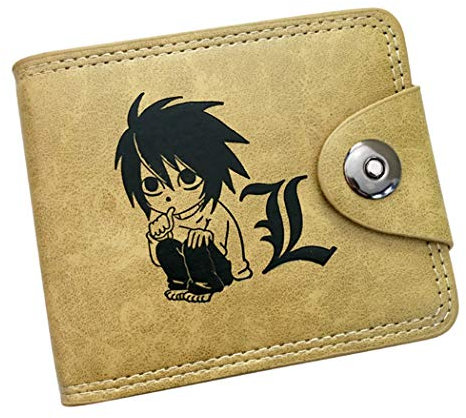 WANHONGYUE Death Note Anime Cuir Synthétique Portefeuille à Trois Volets Carte Crédit Porte Monnaie Classique /2