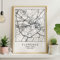 Nacnic Kunstdruck Florenz Stadtplan nordischen Stil schwarz und weiß. A3 Größe Plakat Das Bedruckte Papier Keine 250 gr. Gemälde, Drucke und Poster für Wohnzimmer und Schlafzimmer