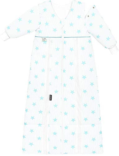 Odenwälder Schlafsack Prima Klima Thinsulate mit Arm stars soft mint 70-90 cm