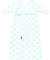 Odenwälder Schlafsack Prima Klima Thinsulate mit Arm stars soft mint 70-90 cm