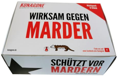 Kunagone Marderschreck, Marder-Abwehrmittel Natürliches für Auto, 6 Stück
