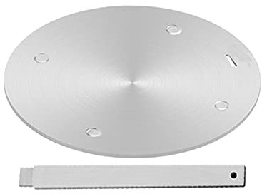 Heat Conduction Plate for Gas Stove,Heat Diffuser Stainless Steel Induction Adapter Plate Removable Handle, Coffee Milk Cookware Induction Hob Converter Disk 24cm