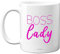 Tazza con scritta Pink Boss Lady e scritta Boss Lady in ceramica da 311,8 g, ideale per donne, regalo per la festa della mamma, idea regalo per la festa della mamma, in ceramica,