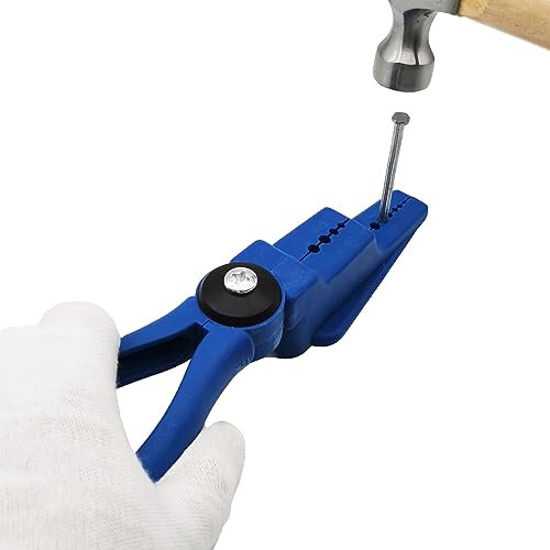 Fingerschutz, Hammernagelhalter zum Hämmern von Protektoren, Nagelzange, Zange, Nagelgreifer, Werkzeug, DIY-Nagelschraubenhalter, einfache Positionierung der Nägel