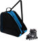 GLAITC Rollschuhtasche, Rollertasche, Unisex, mit verstellbarem Schultergurt, Transporttasche für Schlittschuhe, für Damen, Herren, Kinder, Blau